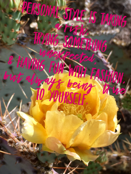 personal style is taking a risk pink